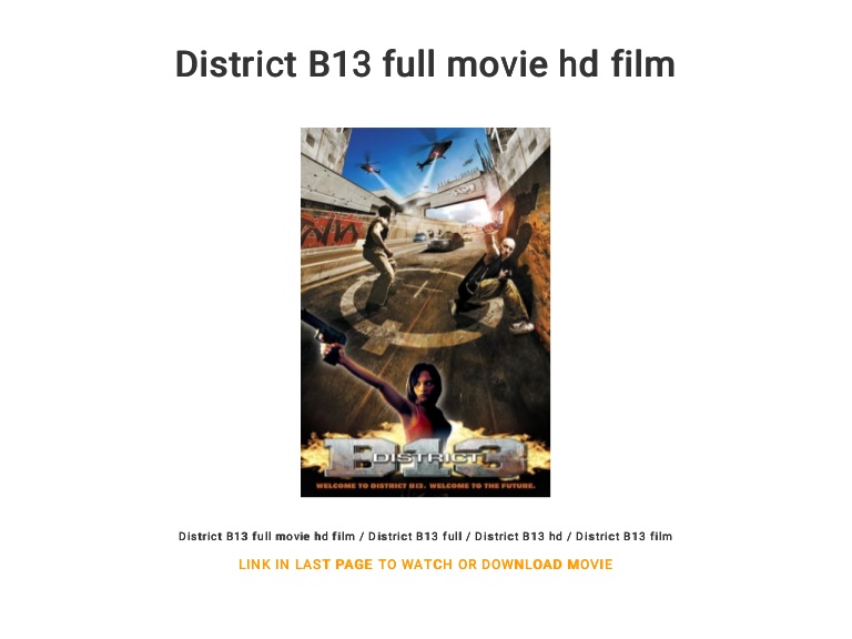 district b13 full movie online